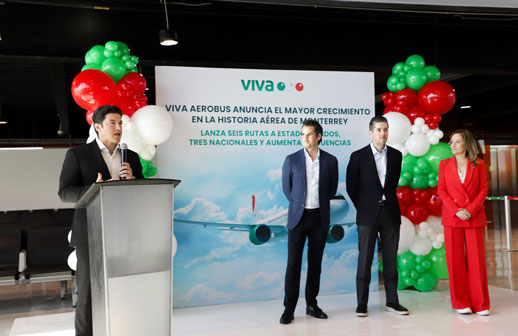 Viva Aerobus suma importantes operaciones desde su hub en Monterrey