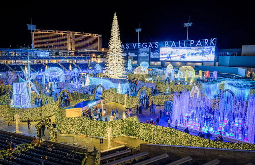 Navidad iluminada en Las Vegas