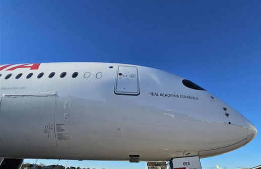 Iberia y la RAE surcarán el cielo en un A350 Next