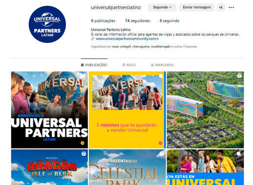Universal Destinations & Experiences lanza Instagram para agentes
