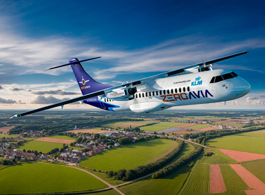 KLM y ZeroAvia trazan el desafío de volar con motores de hidrógeno