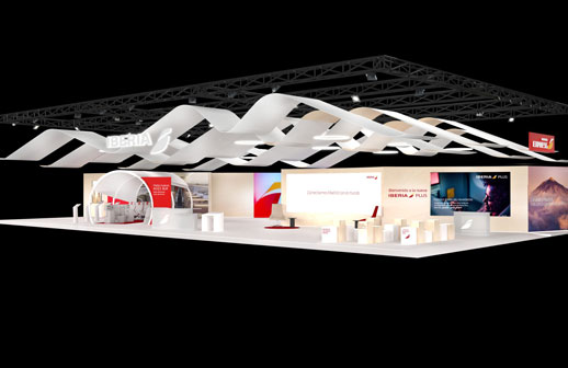 Iberia se instala en IFEMA con stand inclusivo de última generación