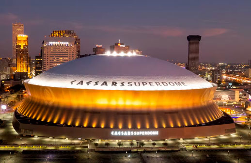 Nueva Orleans alista el campo para recibir al Super Bowl LIX