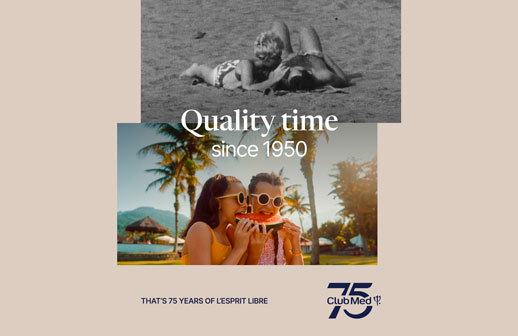 Club Med celebra siete décadas y media con una campaña memorable