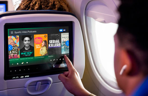 United Airlines y Spotify inician colaboración