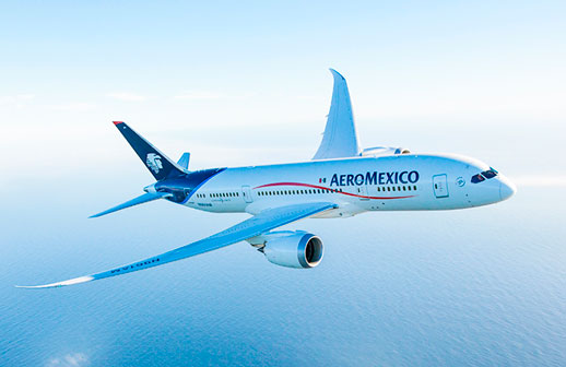 Aeroméxico es distinguida como Aerolínea Global Cinco Estrellas