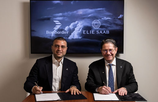 Alta costura en las alturas: Bombardier y ELIE SAAB llegan al Global 8000