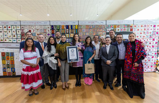 México obtiene Guinness por la Exposición de Bordados más grande del mundo