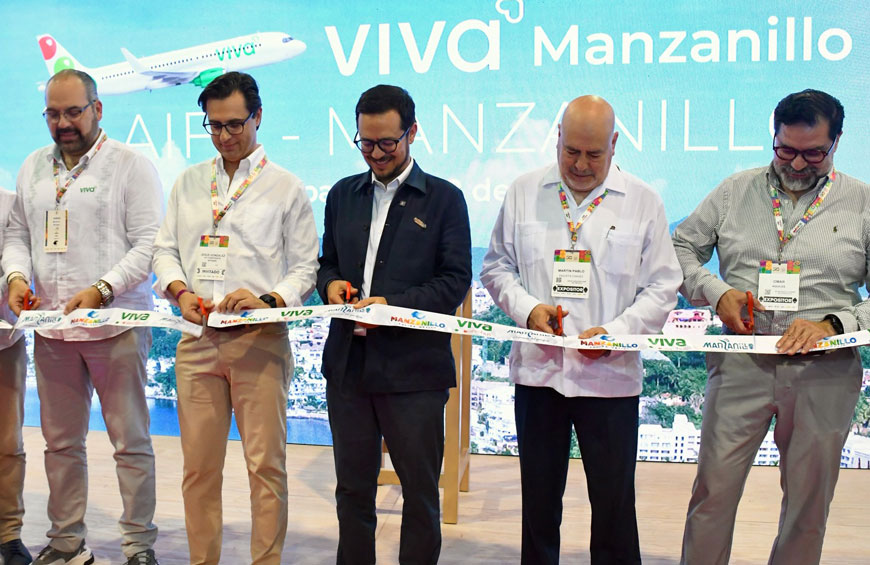 Colima y Viva lanzan la ruta AIFA / Manzanillo